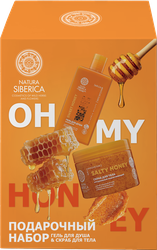 Изображение товара Набор подарочный NATURA SIBERICA Oh my honey Скраб для тела+Гель для душа, 670мл