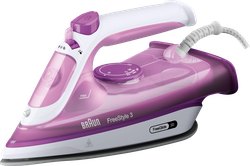 Изображение товара Утюг BRAUN резервуар – 270 мл, подача пара – 45г/мин, паровой удар – 170 г/мин, Арт. FI3124PU