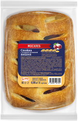 Изображение товара Слойка МОСХЛЕБ с вишневой начинкой, 80г