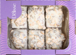 Изображение товара Десерт DELISSE с изюмом арахисом в белой глазури, 700г