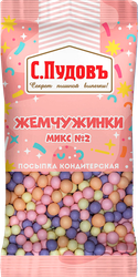 Изображение товара Посыпка кондитерская С.ПУДОВЪ Жемчужинки Микс №2, 15г