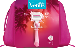 Изображение товара Набор подарочный GILLETTE VENUS Comfortglide Бритва Miami с 1 сменной кассетой+Косметичка