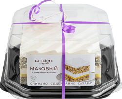 Изображение товара Торт ЛА КРЕМ Маковый с лимонным курдом, 600г