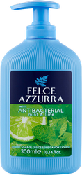 Изображение товара Мыло жидкое FELCE AZZURRA Антибактериальное Мята и лайм, 300мл