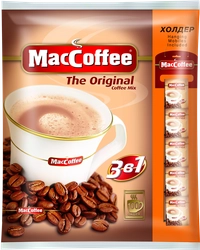 Напиток кофейный растворимый MACCOFFEE Original 3в1, 100пак