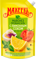Майонез МАХЕЕВЪ Провансаль с лимонным соком 50,5%, 800мл