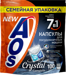 Изображение товара Капсулы для посудомоечной машины AOS Crystal, 100шт