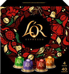 Изображение товара Набор кофе молотого в капсулах L'OR Espresso натуральный жареный, 40кап