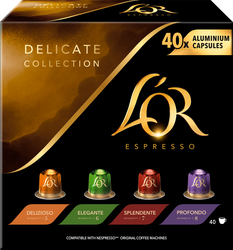 Изображение товара Набор кофе молотого в капсулах L'OR Espresso натуральный жареный, 40кап