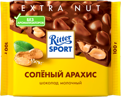 Изображение товара Шоколад молочный RITTER SPORT Соленый арахис, 100г