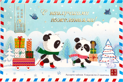 Изображение товара Чай зеленый ЗЕЛЕНАЯ ПАНДА Ассорти 5 видов, 10пак