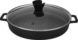 Изображение товара Сковорода-гриль PLATINUM CHOICE 28 см с крышкой Изображение товара Сковорода-гриль PLATINUM CHOICE 28 см с крышкой