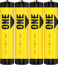 Изображение товара Батарейка солевая SMARTBUY One, желтая, высокая энергоемкость, ААА, 4шт