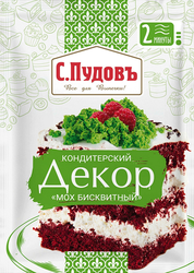 Изображение товара Смесь для приготовления С.ПУДОВЪ Мох декоративный бисквитный, 50г