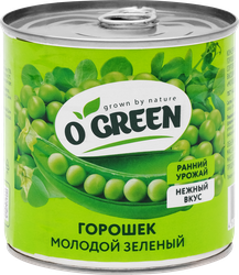 Изображение товара Горошек зеленый O´GREEN молодой, 400г