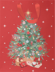 Изображение товара Пакет подарочный CITY HOME TRADE Мишкина клюква 41х31х12см