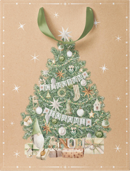 Изображение товара Пакет подарочный CITY HOME TRADE Christmas Kraft 23х18х10см