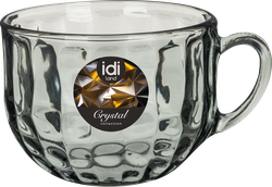 Изображение товара Бульонница IDILAND Crystal, с ручкой, светло-серый, 670мл, Арт. 50326-12