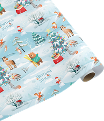 Изображение товара Бумага упаковочная декоративная CITY HOME TRADE И-Го-Год, 70х100см