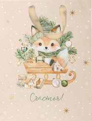 Изображение товара Пакет подарочный CITY HOME TRADE Christmas Woodland 31х26х11см