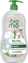 Изображение товара Гель для мытья посуды BIOMIO Эко, без запаха, 900мл