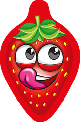 Изображение товара Мармелад жевательный КАНДИ КЛАБ Клубничка с кислой начинкой, 12г