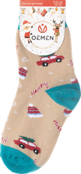Изображение товара Носки детские OEMEN Новый год, в ассортименте, Арт. PK527