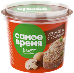 Изображение товара Риет САМОЕ ВРЕМЯ с грибами, 150г