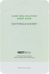 Изображение товара Маска для лица тканевая NEXTBEAU успокаивающая с экстрактом алоэ, 22мл