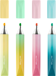 Изображение товара Текстовыделитель MESHU Diamond, пастельные цвета, 1–4мм, в ассортименте