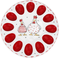 Изображение товара Тарелка для яиц HOMECLUB на 12шт, 31,5см, керамика, Арт. SLE-12