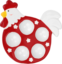 Изображение товара Тарелка для яиц HOMECLUB на 5шт, 19,5см, керамика, Арт. SLE-14