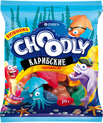 Изображение товара Мармелад жевательный ESSEN Choоdly Карибские чумиксы, 70г