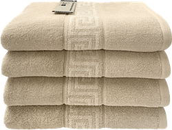 Изображение товара Полотенце махровое HOMECLUB Greece 50х80см, бежевое, Арт. НСГ5080беж