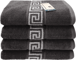 Изображение товара Полотенце махровое HOMECLUB Greece 50х80см, серое, Арт. НСГ5080сер