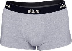 Изображение товара Мужские боксерские трусы ALLURE серого цвета из хлопка Эластана