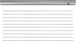 Изображение товара Набор плоских шампуров PLATINUM CHOICE 39см в кейсе, нержавеющая сталь, Арт. EK23-2552311, 10шт