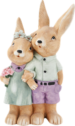 Изображение товара Фигура садовая GIARDINO CLUB Пара кроликов 29х16х49см, арт. 23112A