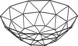 Изображение товара Фруктовница SWENSA Veronica 26см, из металла, черная, Арт. SWKN-1226-BLK