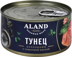 Изображение товара Тунец ALAND с томатной пастой, кусочки, 185г