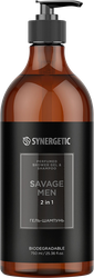 Изображение товара Гель для душа мужской SYNERGETIC 2в1 Savage Men, 750мл