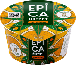 Изображение товара Йогурт EPICA с мандарином 4,8%, без змж, 130г