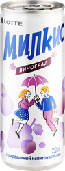 Изображение товара Напиток LOTTE MILKIS Виноград газ. ж/б