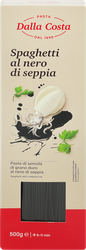 Изображение товара Макароны DALLA COSTA Спагетти Нери, с чернилами каракатицы, 500г
