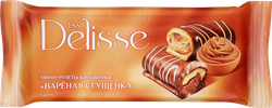 Изображение товара Мини-рулеты бисквитные DELISSE с начинкой вареная сгущенка, 175г