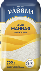 Изображение товара Крупа манная PASSIM Нежная марка М, 700г