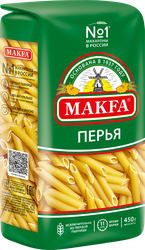 Макароны MAKFA Перья любительские высший сорт, 450г