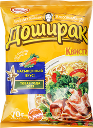 Лапша DOSHIRAK Квисти со вкусом бекона, 70г