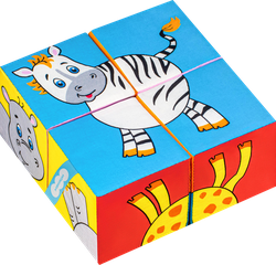 Изображение товара Игрушка МЯКИШИ Собери картинку, 16см, 4шт