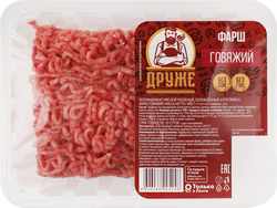 Изображение товара Фарш говяжий ДРУЖЕ, 400г